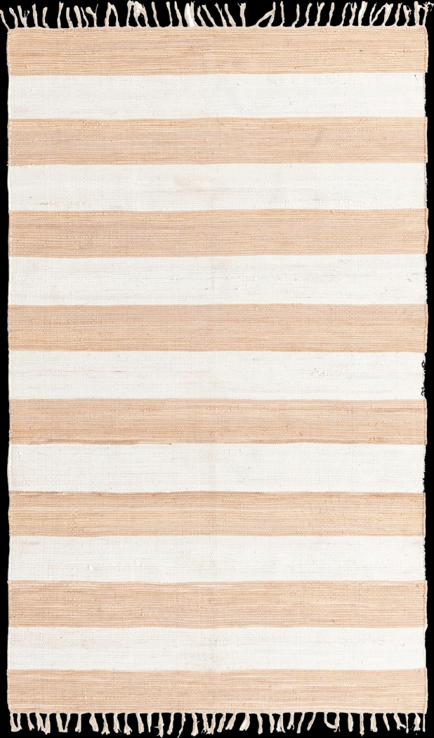 Delonn Beige 5'1 x 8' Rug - Thumbnail - Image 1