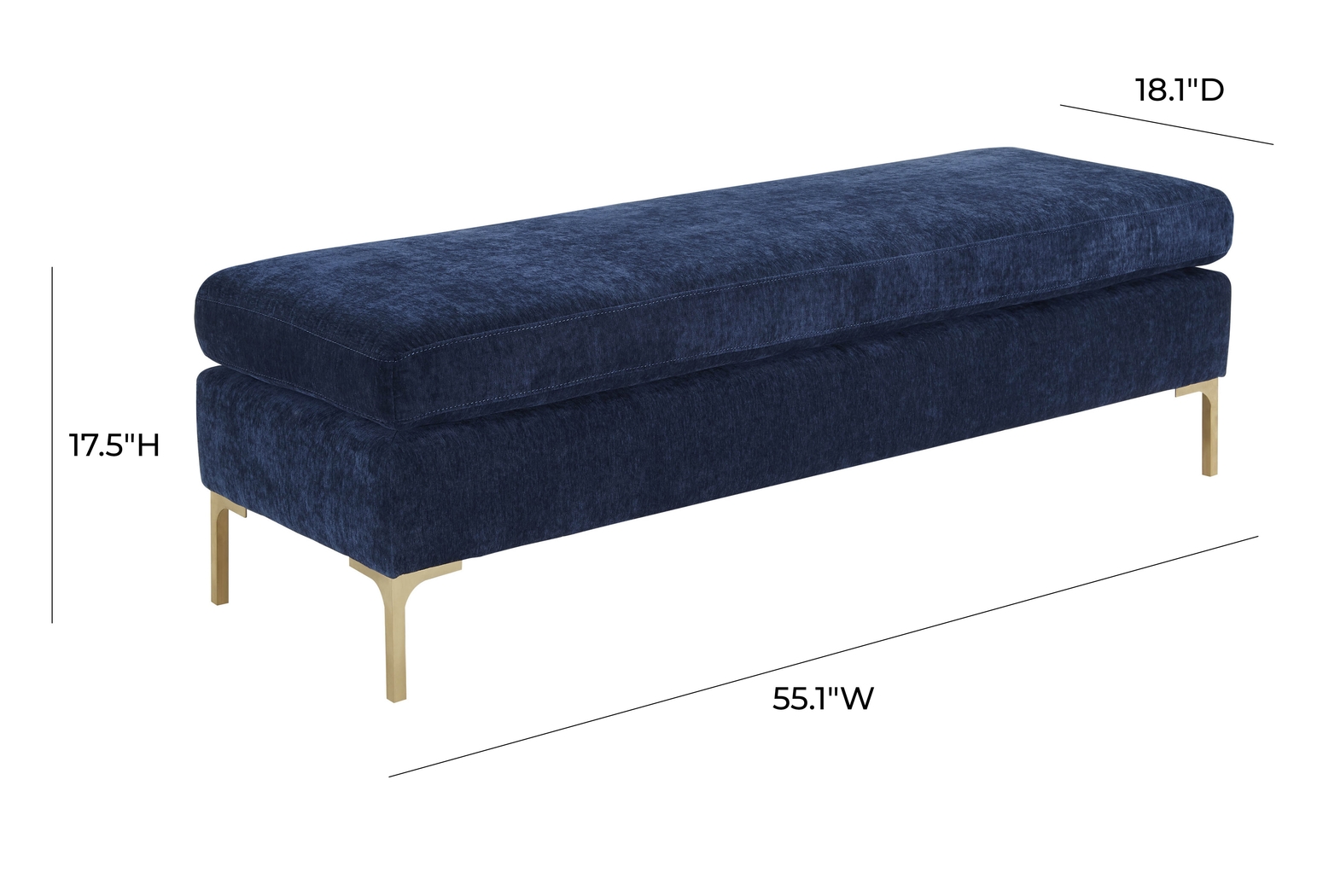 Delora Anne Navy Bench - Thumbnail - Image 5