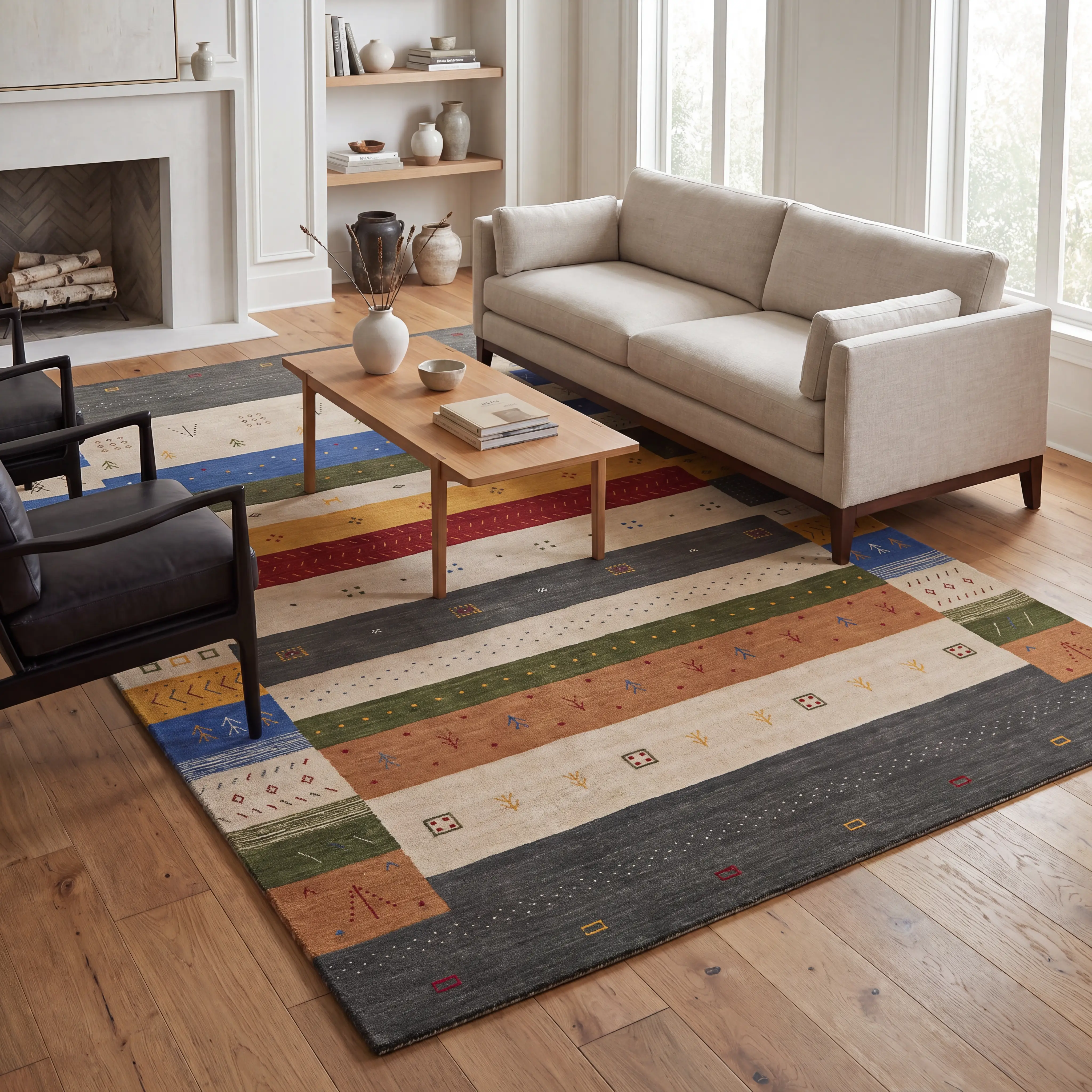 Delorto Multi 3' x 5' Rug - Thumbnail - Image 3