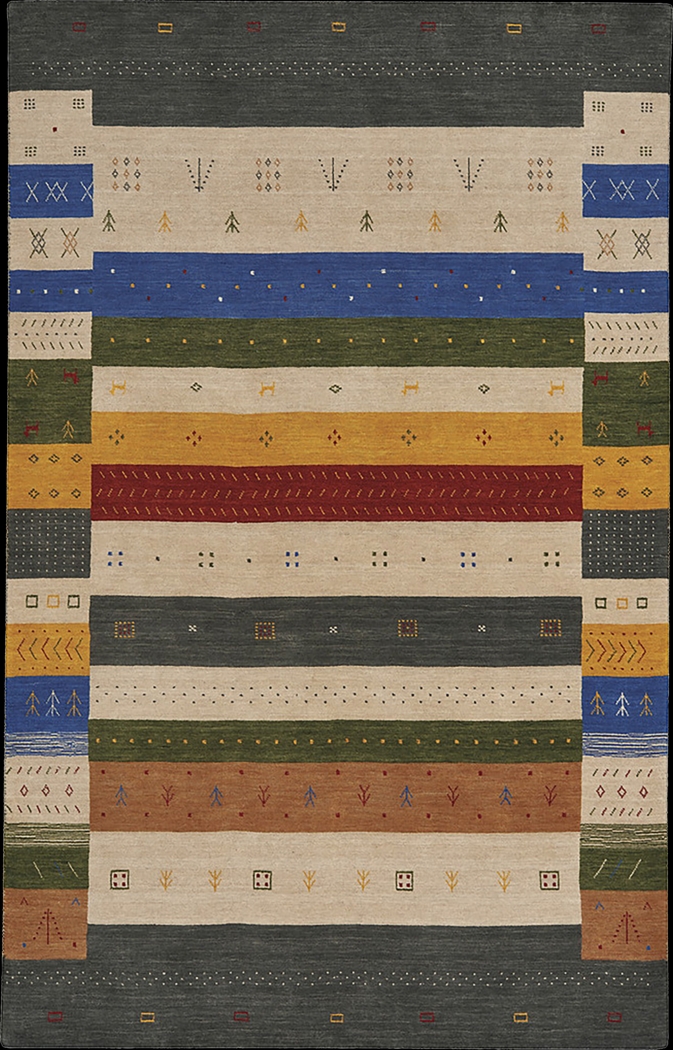 Delorto Multi 3' x 5' Rug - Thumbnail - Image 1