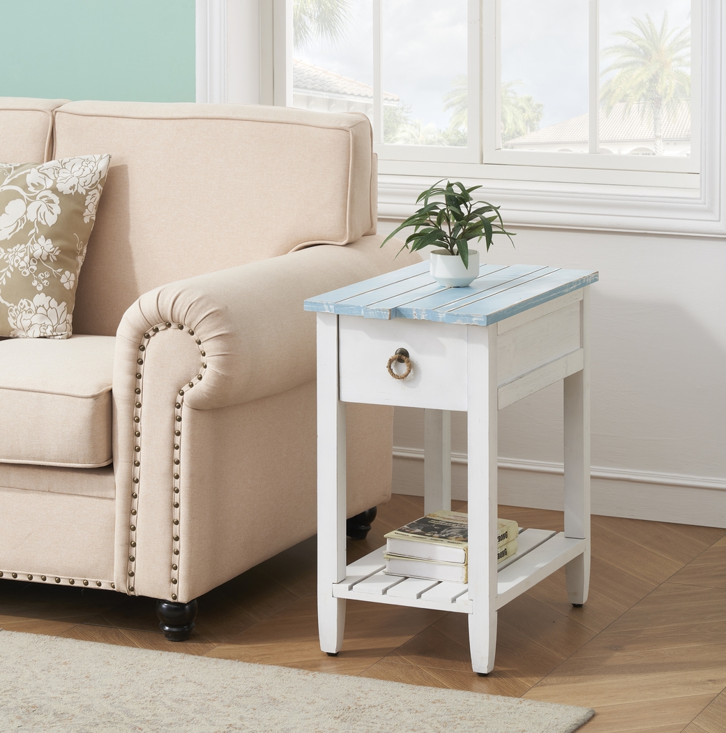 Delphera Teal End Table - Thumbnail - Image 6