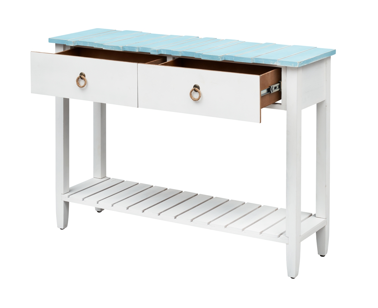 Delphera Teal Sofa Table - Thumbnail - Image 3