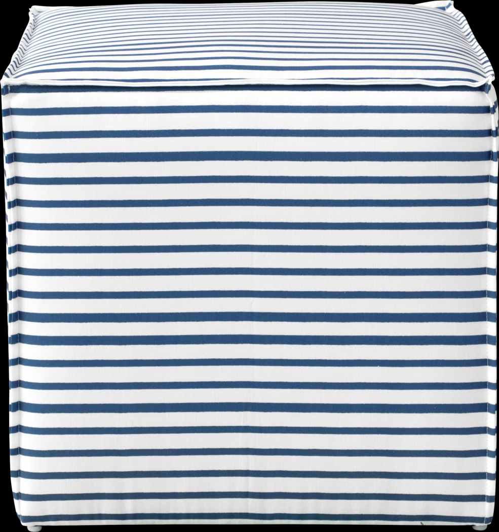 Delphina Navy Ottoman - Thumbnail - Image 2