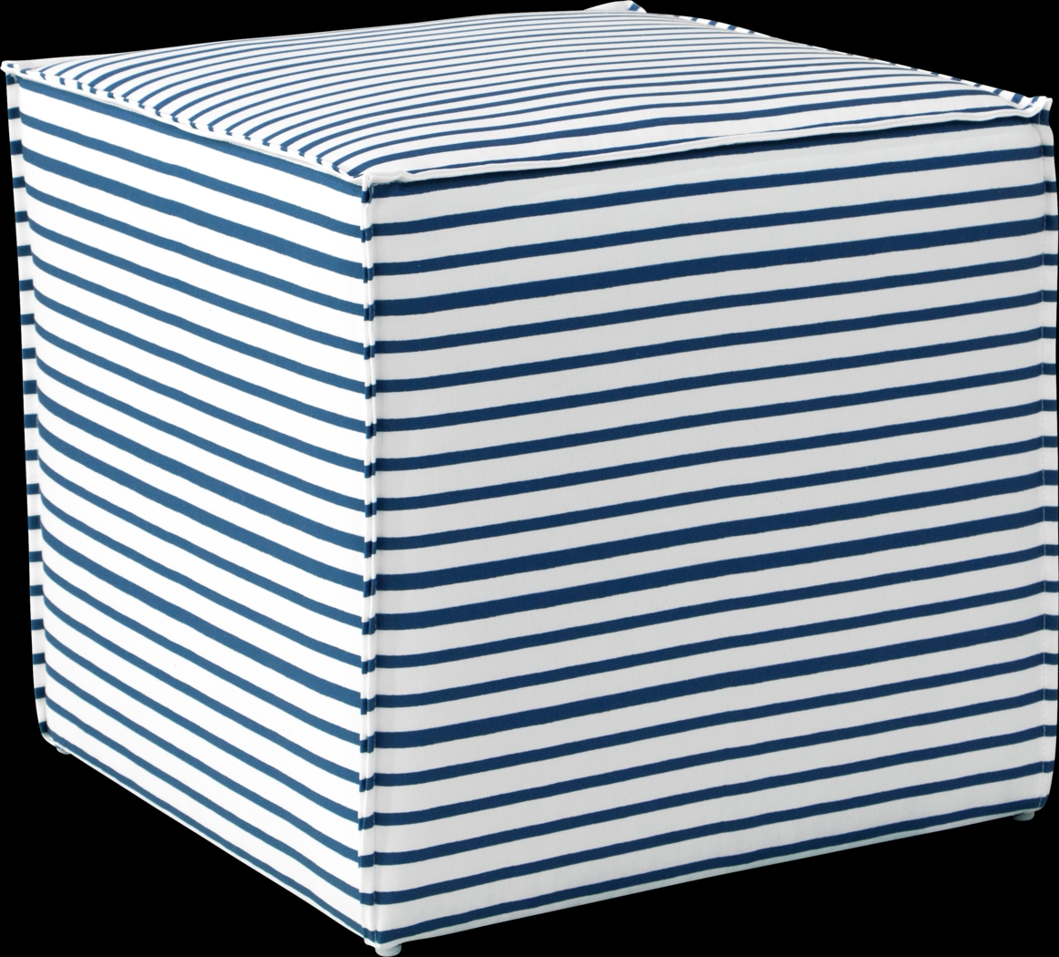 Delphina Navy Ottoman - Thumbnail - Image 1