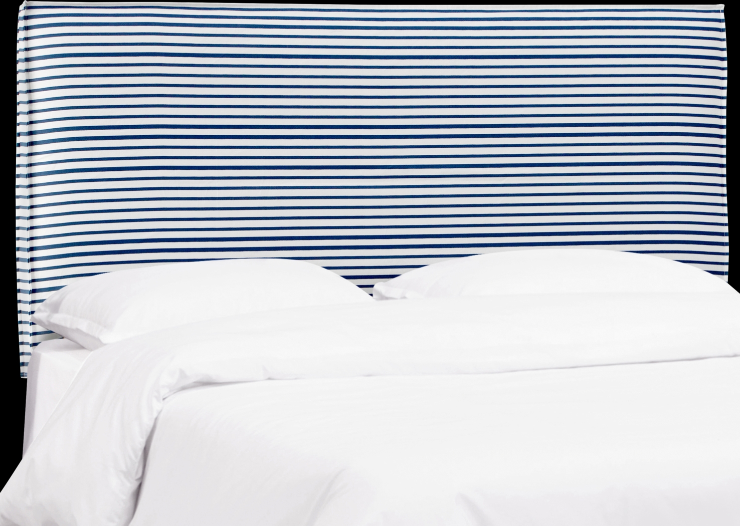 Delphina Navy Twin Upholstered Headboard - Thumbnail - Image 1