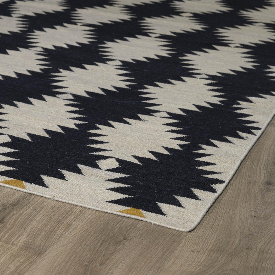 Delsanra Black 5' x 8' Rug - Thumbnail - Image 2