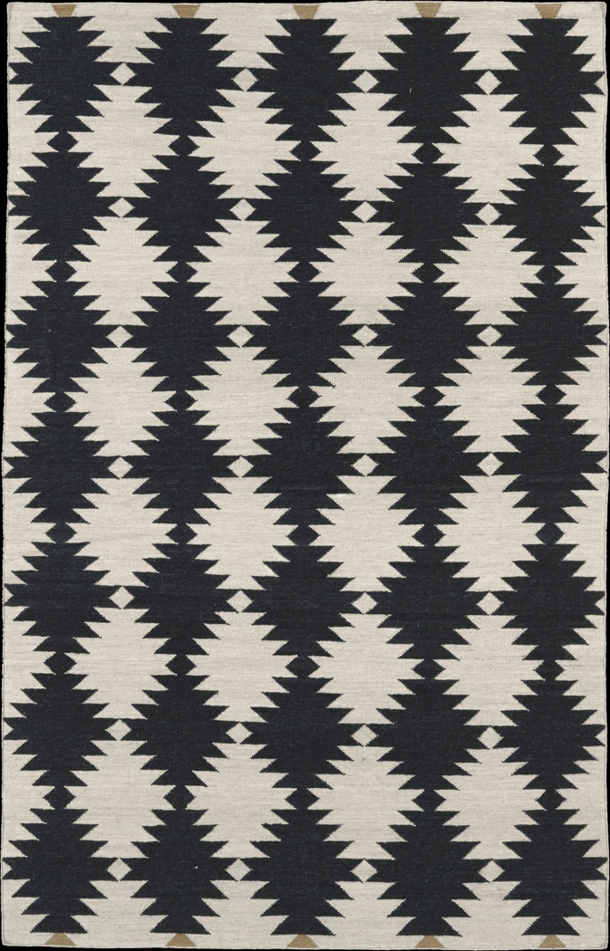 Delsanra Black 5' x 8' Rug - Thumbnail - Image 1