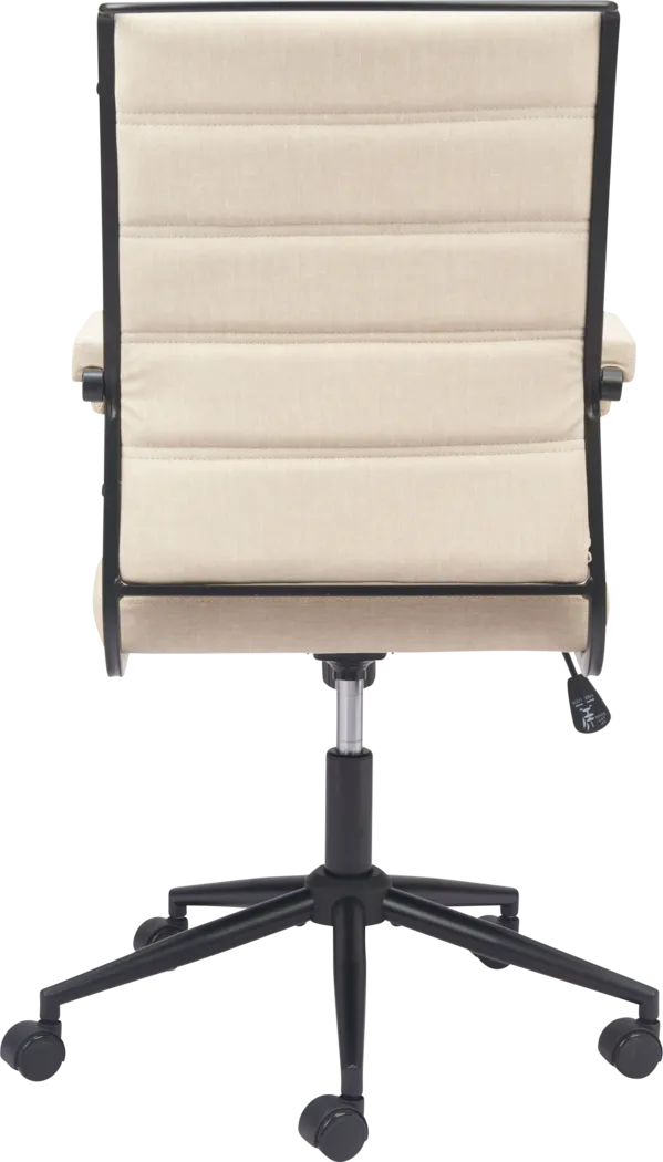 Delthe Beige Office Chair - Thumbnail - Image 6