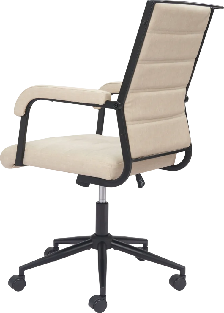 Delthe Beige Office Chair - Thumbnail - Image 7