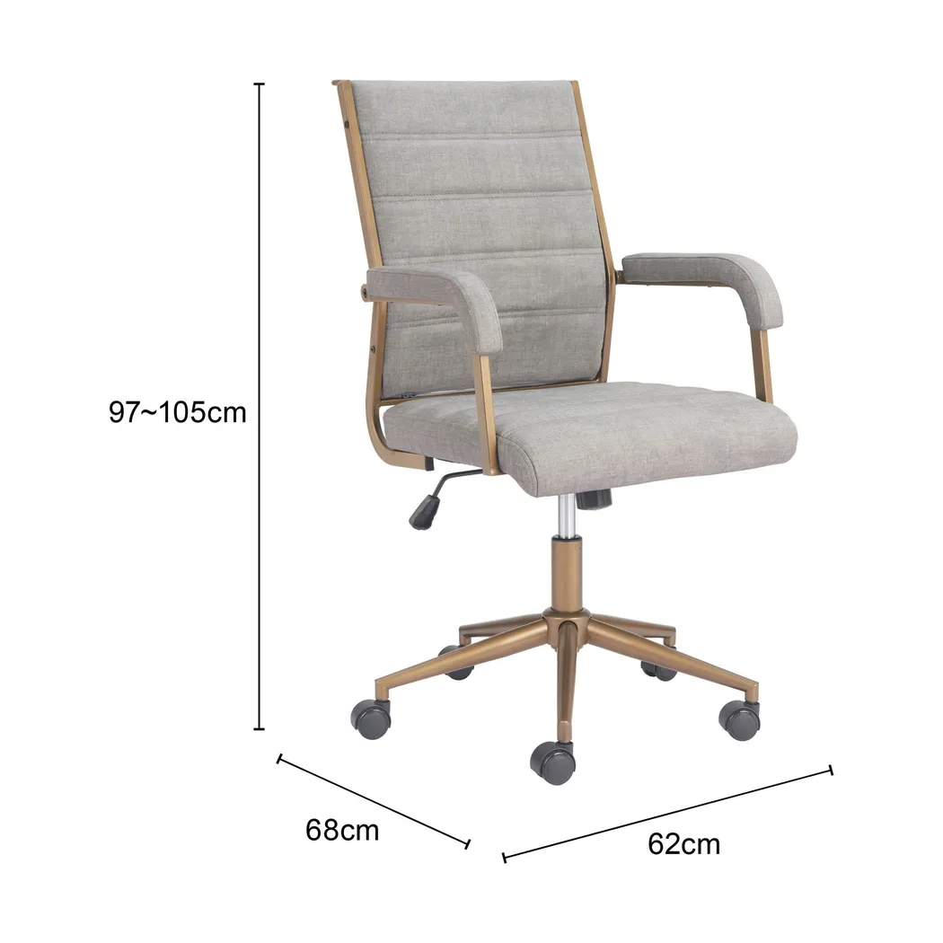 Delthe Gray Office Chair - Thumbnail - Image 3