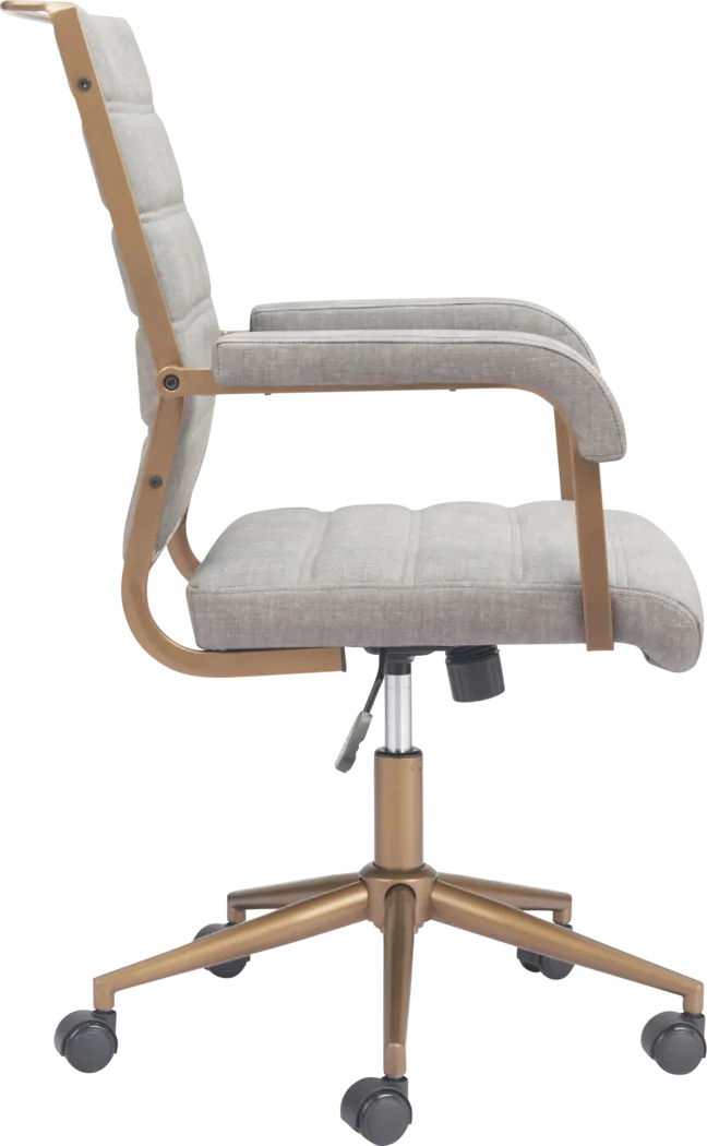 Delthe Gray Office Chair - Thumbnail - Image 4