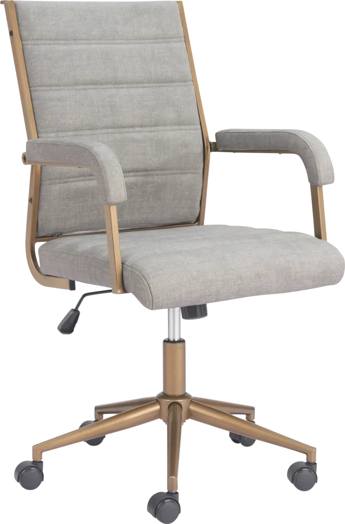 Delthe Gray Office Chair - Thumbnail - Image 1