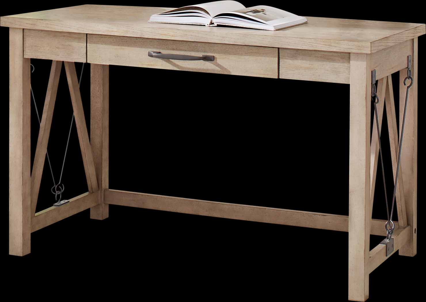 Delverne Tan Desk - Thumbnail - Image 1