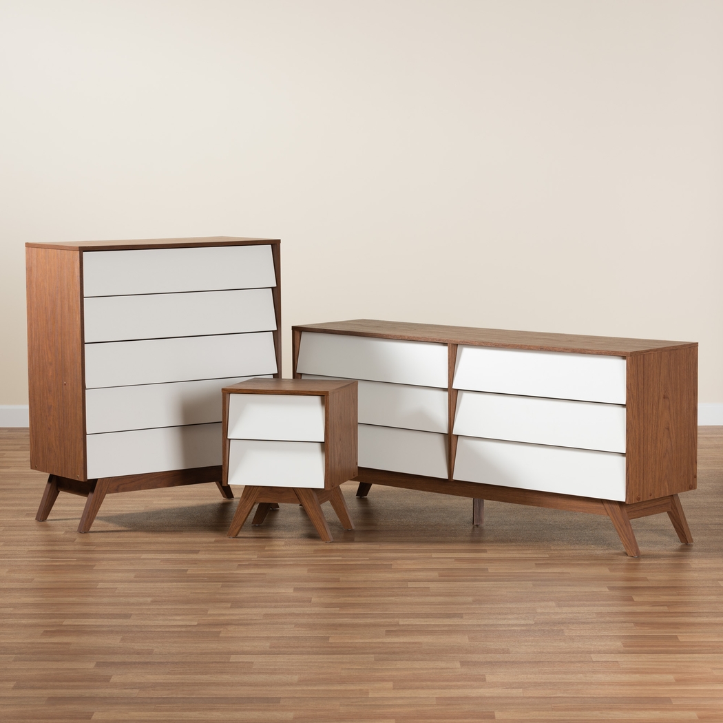Delwiche White 3pc Dresser Set - Thumbnail - Image 2