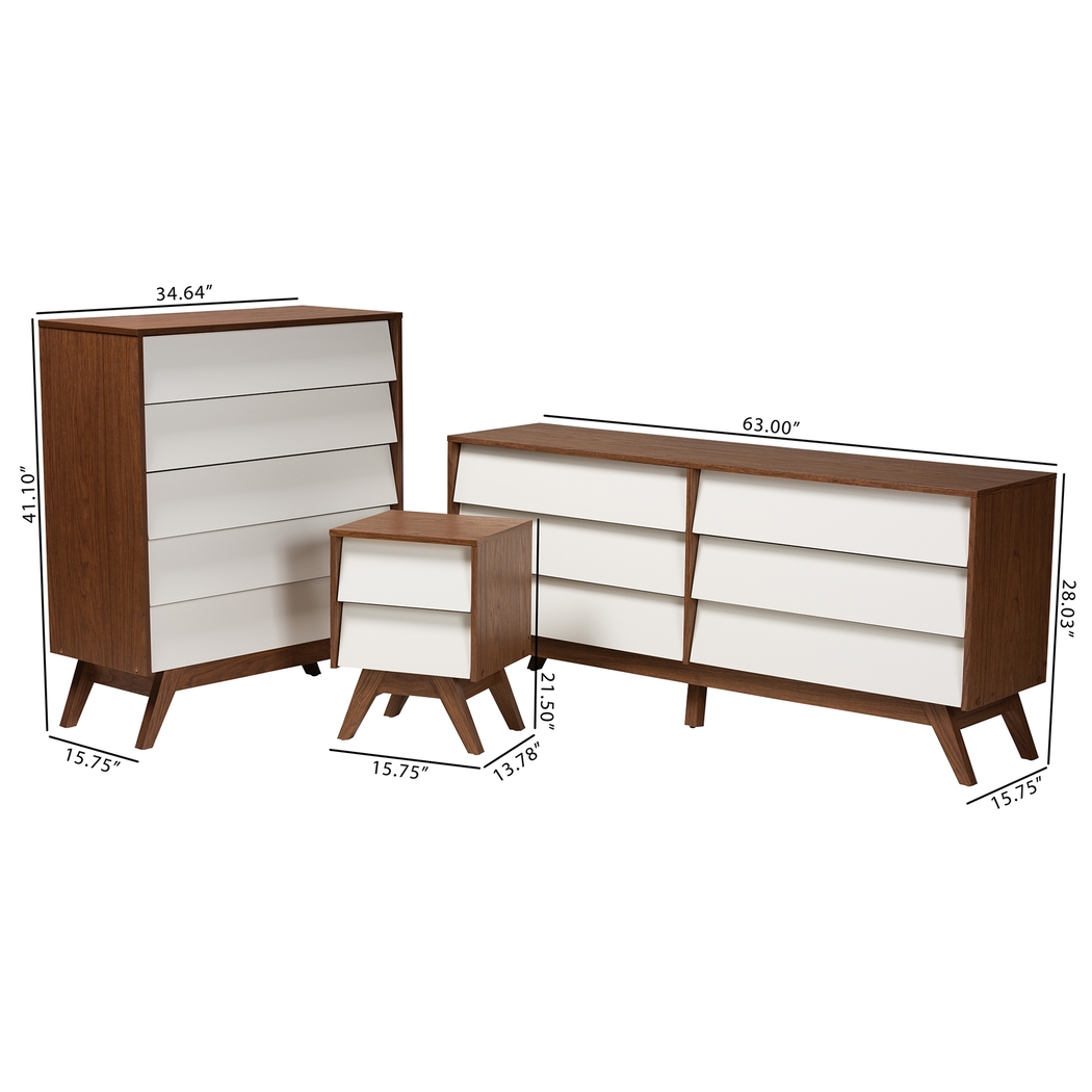 Delwiche White 3pc Dresser Set - Thumbnail - Image 10