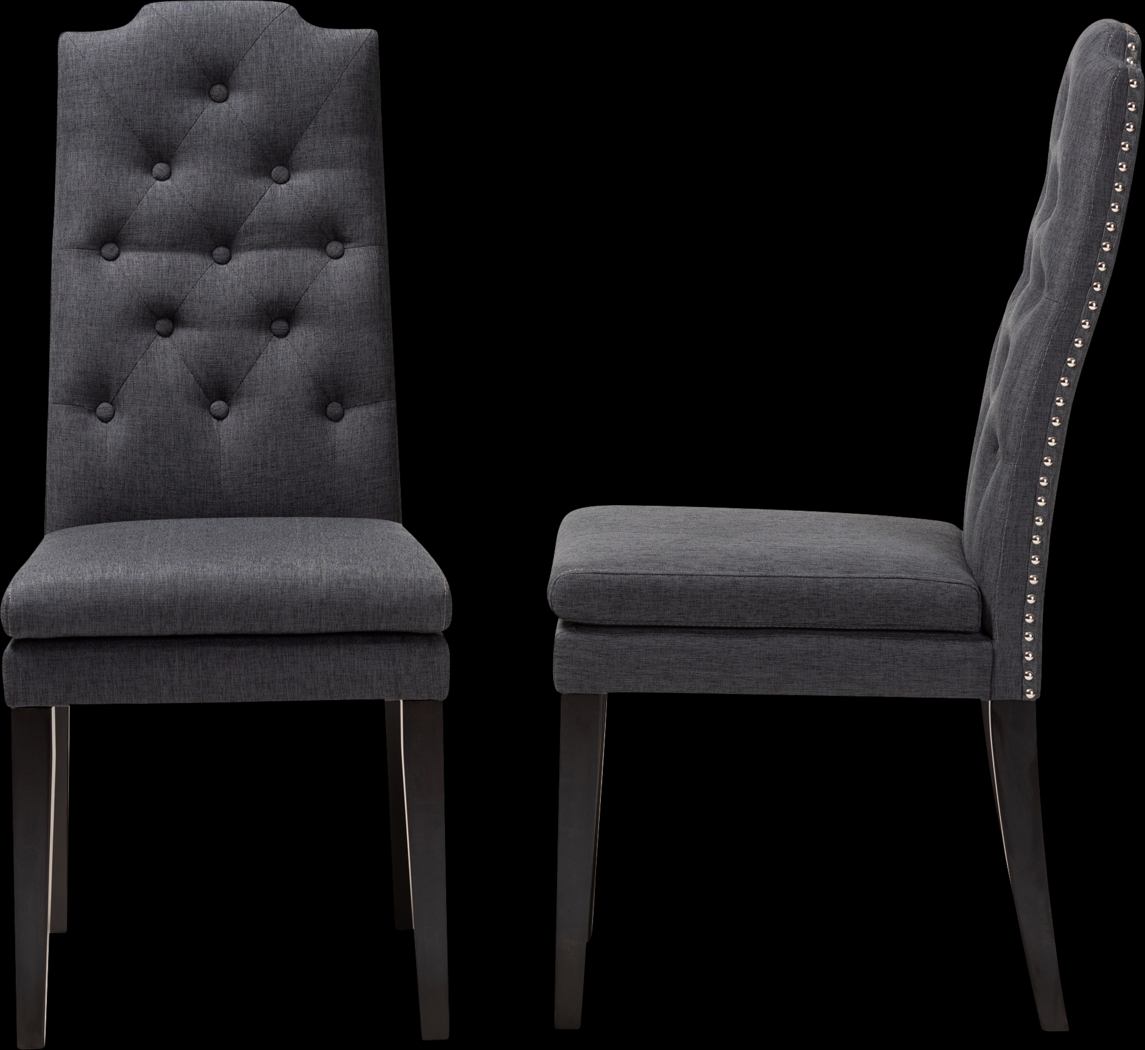 Delwood Charcoal Side Chair, Set of 2 - Thumbnail - Image 4