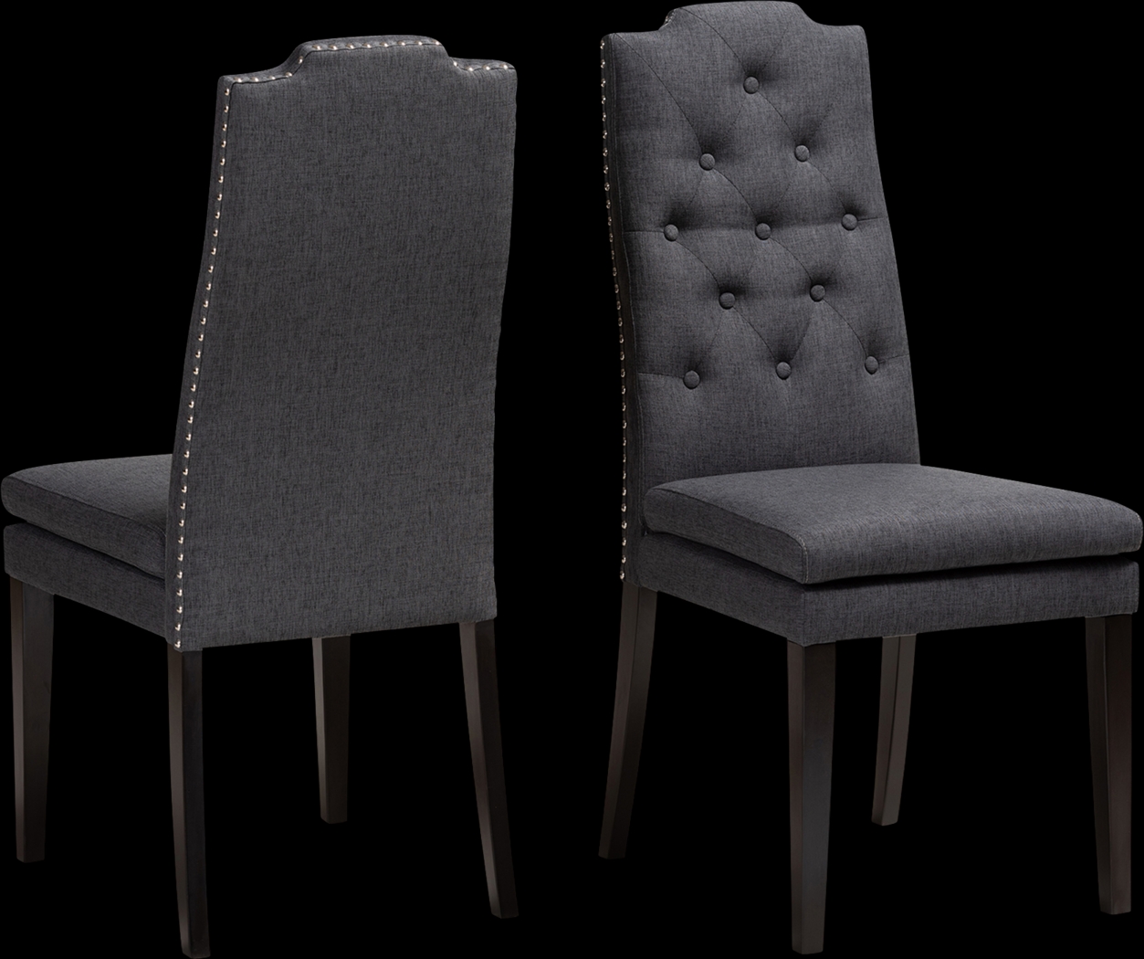 Delwood Charcoal Side Chair, Set of 2 - Thumbnail - Image 1