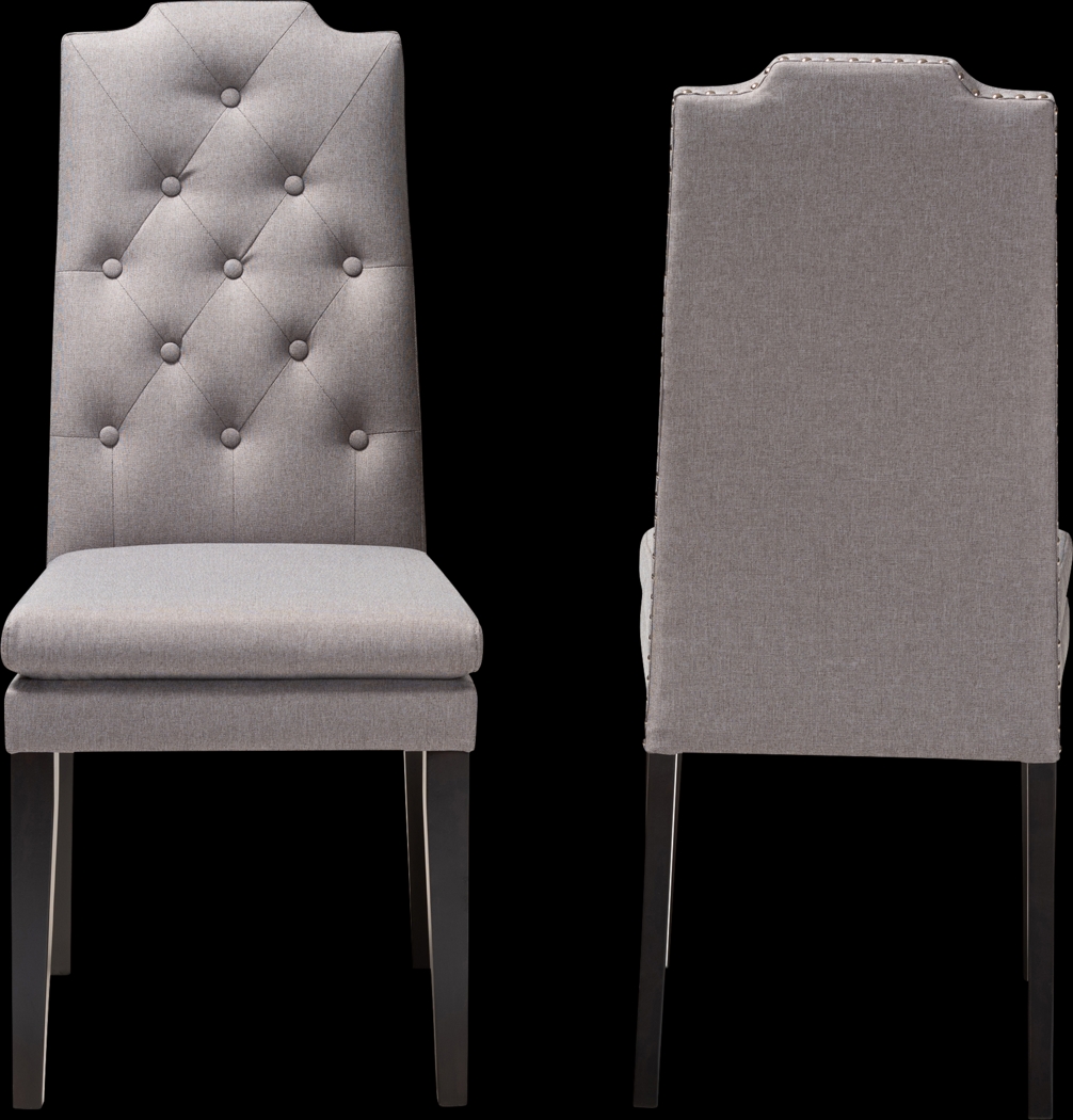 Delwood Gray Side Chair, Set of 2 - Thumbnail - Image 4