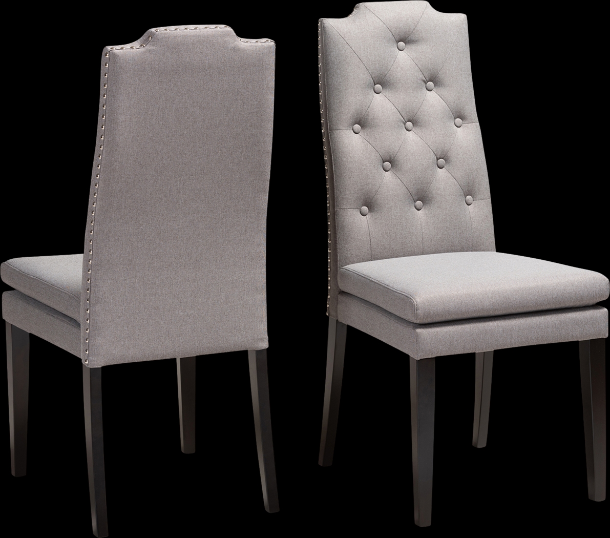 Delwood Gray Side Chair, Set of 2 - Thumbnail - Image 1