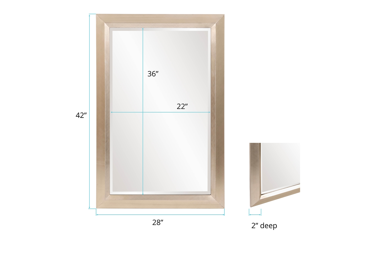 Delwynn Silver Mirror - Thumbnail - Image 2