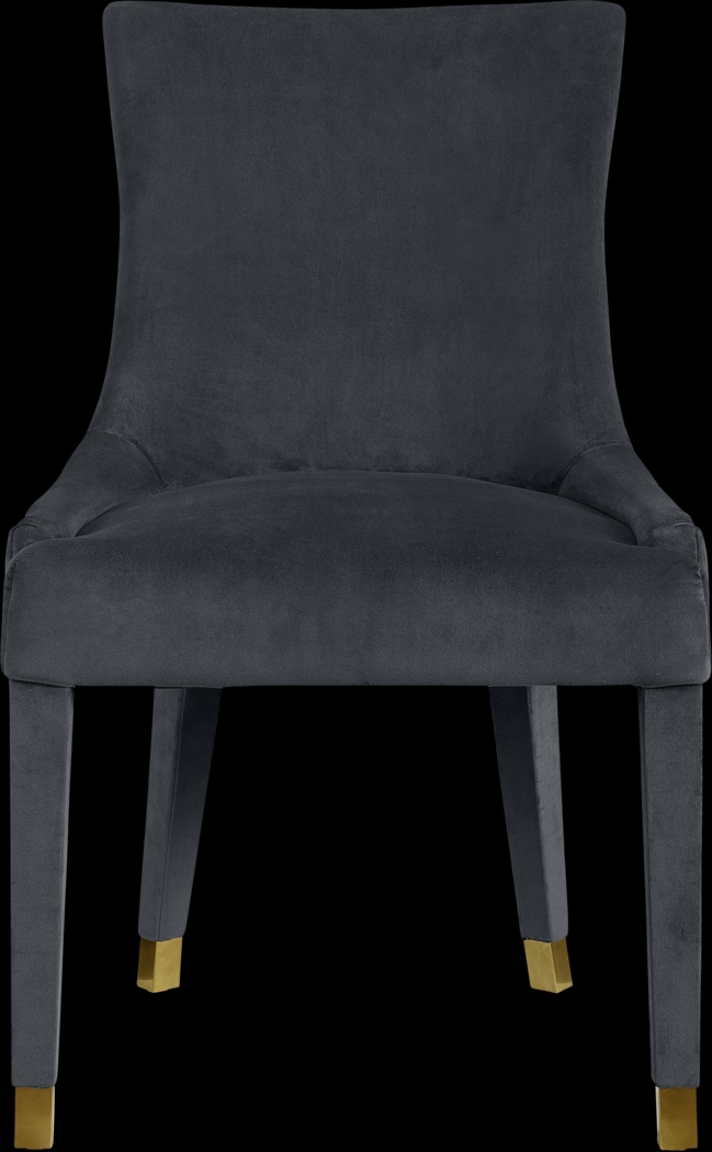 Delyan Gray Side Chair, Set of 2 - Thumbnail - Image 4