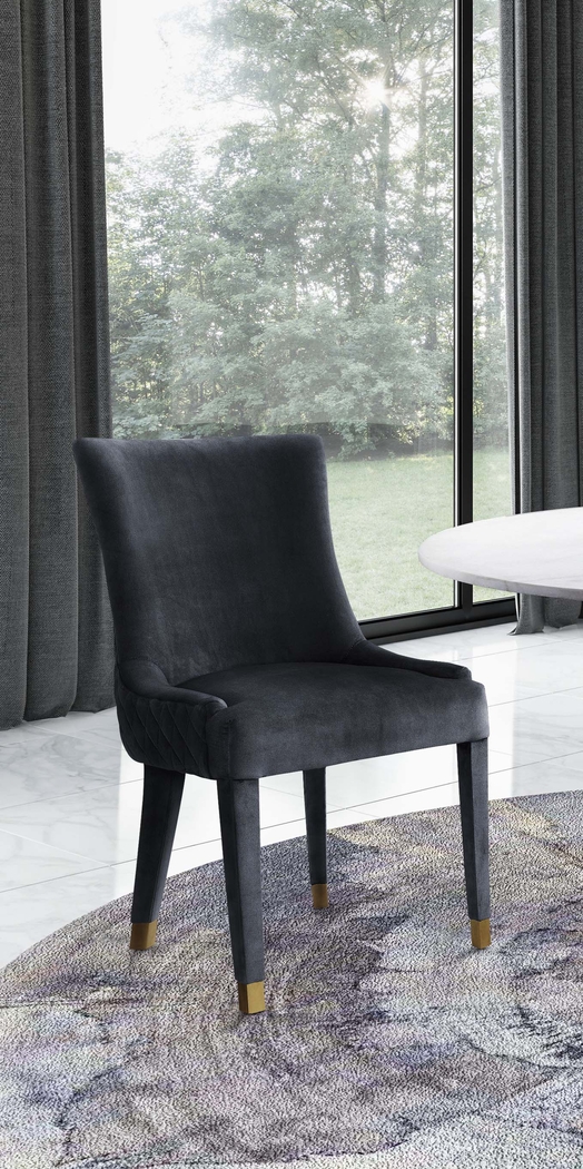 Delyan Gray Side Chair, Set of 2 - Thumbnail - Image 6