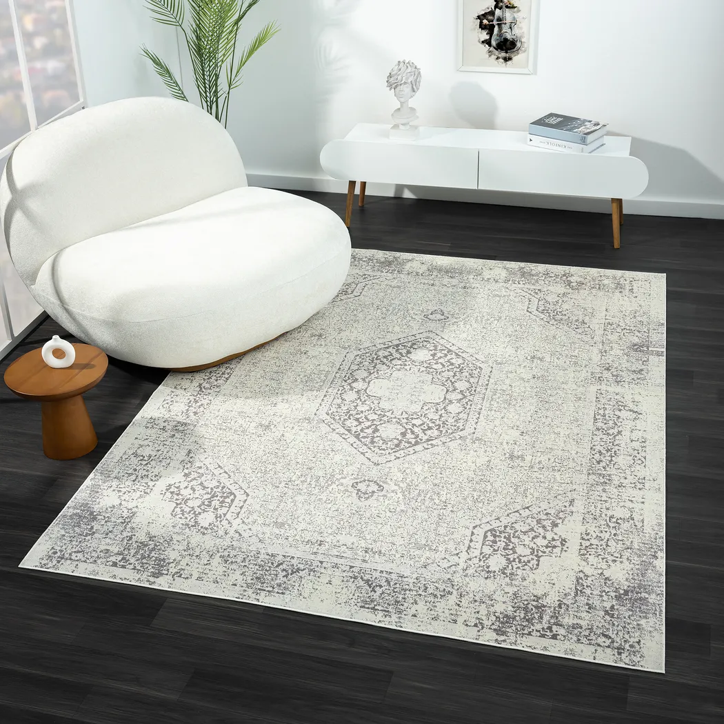 Dembo Gray 5'3 x 7' Rug - Thumbnail - Image 2