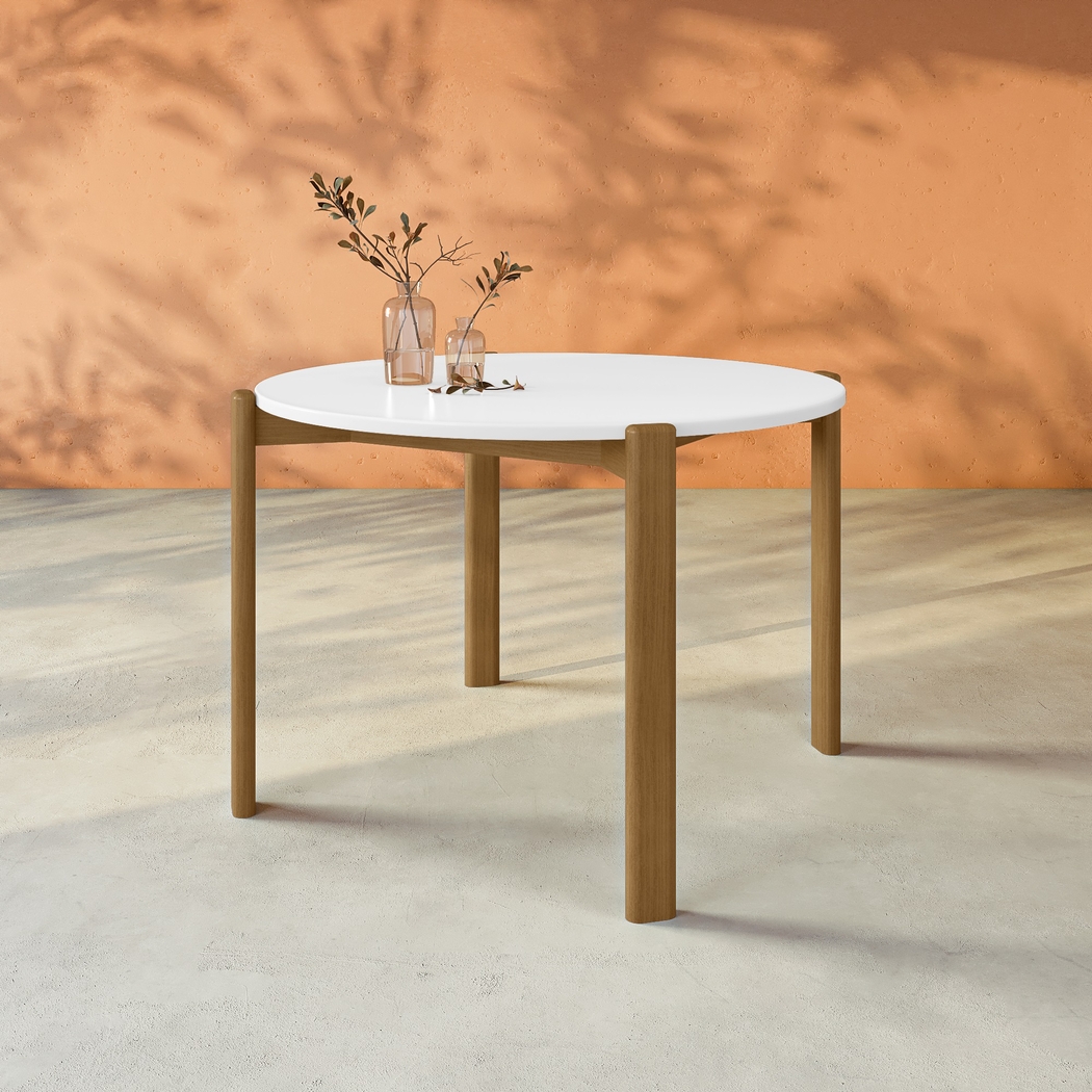 Demerest III White Dining Table - Thumbnail - Image 2