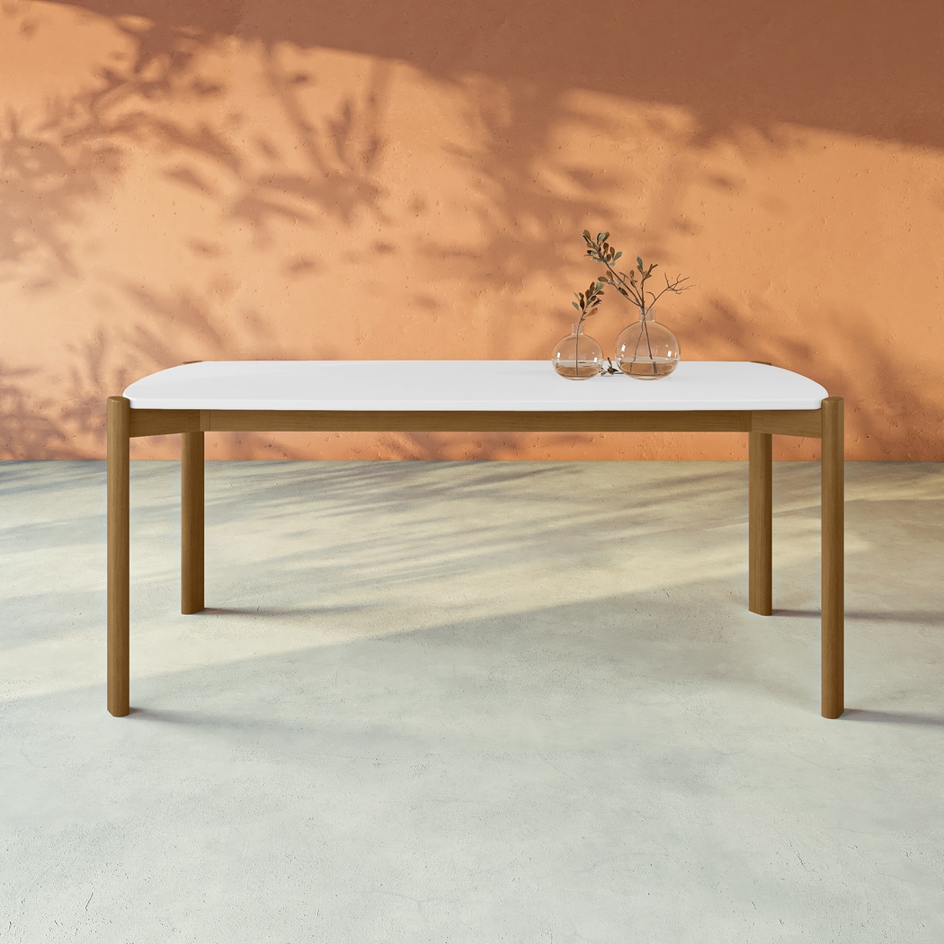 Demerest V White Dining Table - Thumbnail - Image 2