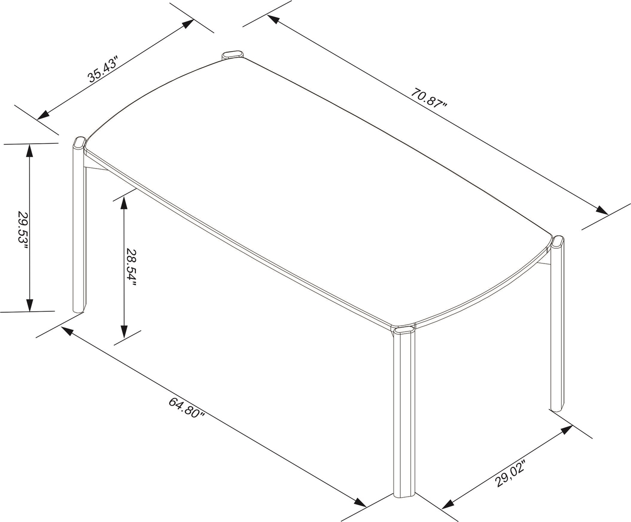 Demerest V White Dining Table - Thumbnail - Image 7