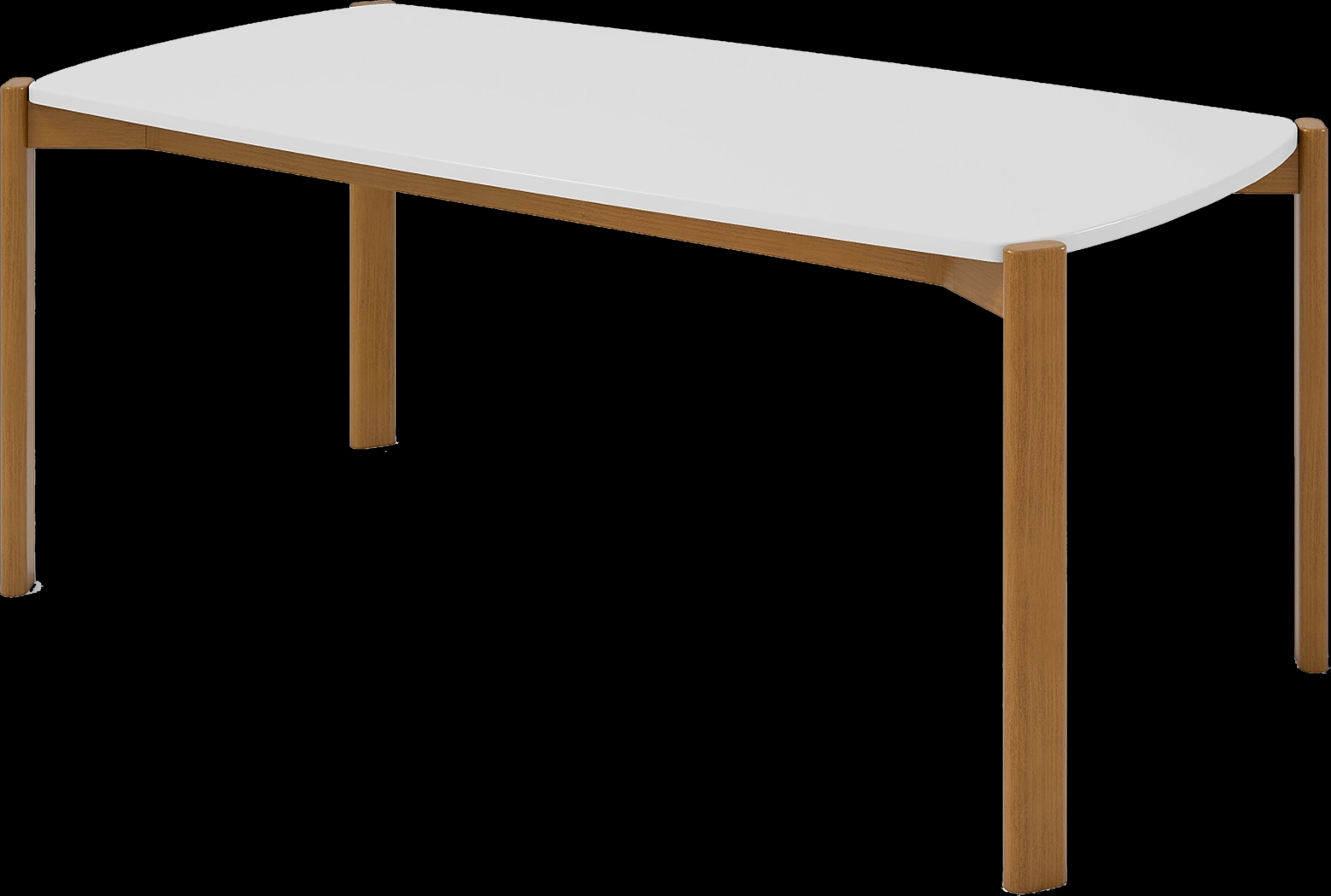 Demerest V White Dining Table - Thumbnail - Image 1