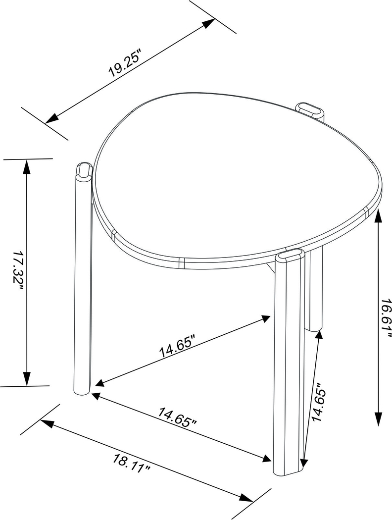 Demerest VII Black End Table - Thumbnail - Image 8