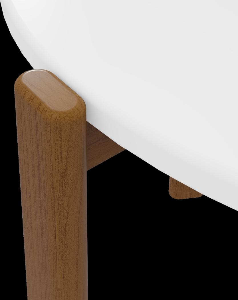 Demerest VII White End Table - Thumbnail - Image 7