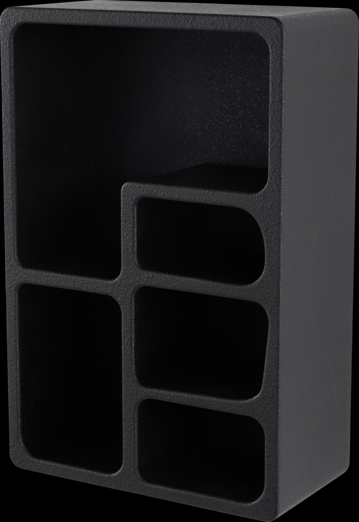 Demeze Black Wall Shelf - Thumbnail - Image 1