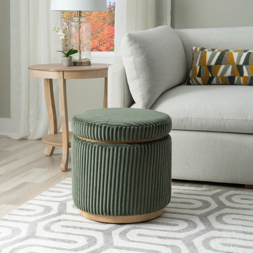 Demico Emerald Ottoman - Thumbnail - Image 2
