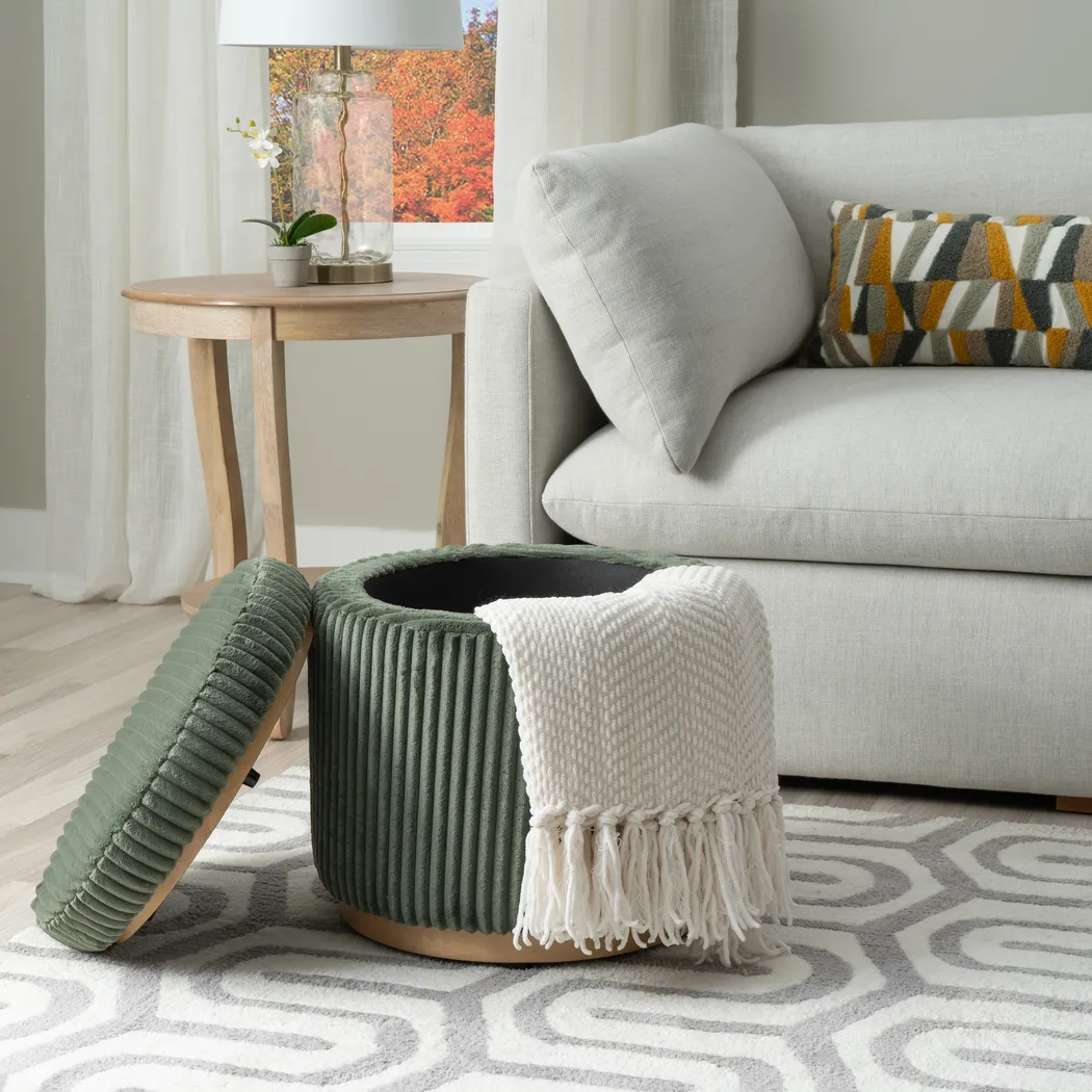 Demico Emerald Ottoman - Thumbnail - Image 3