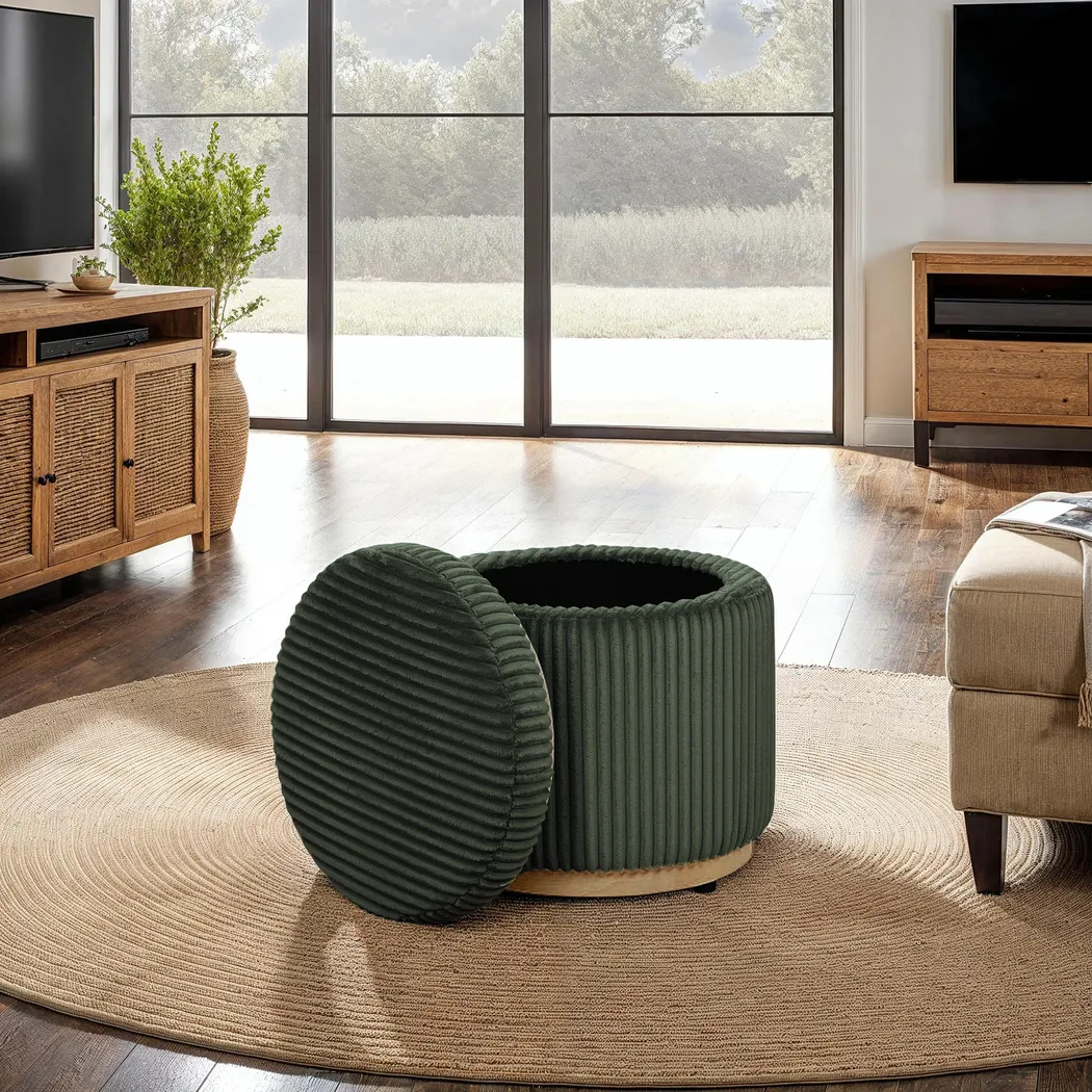 Demico Emerald Ottoman - Thumbnail - Image 4