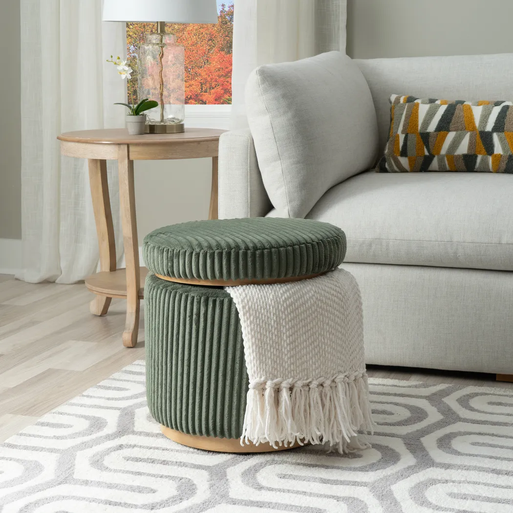 Demico Emerald Ottoman - Thumbnail - Image 5