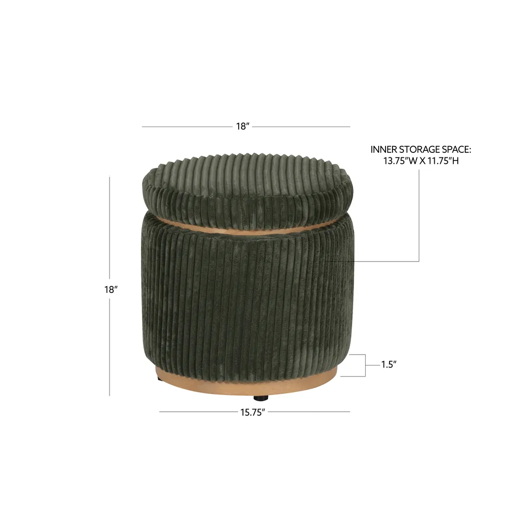 Demico Emerald Ottoman - Thumbnail - Image 7