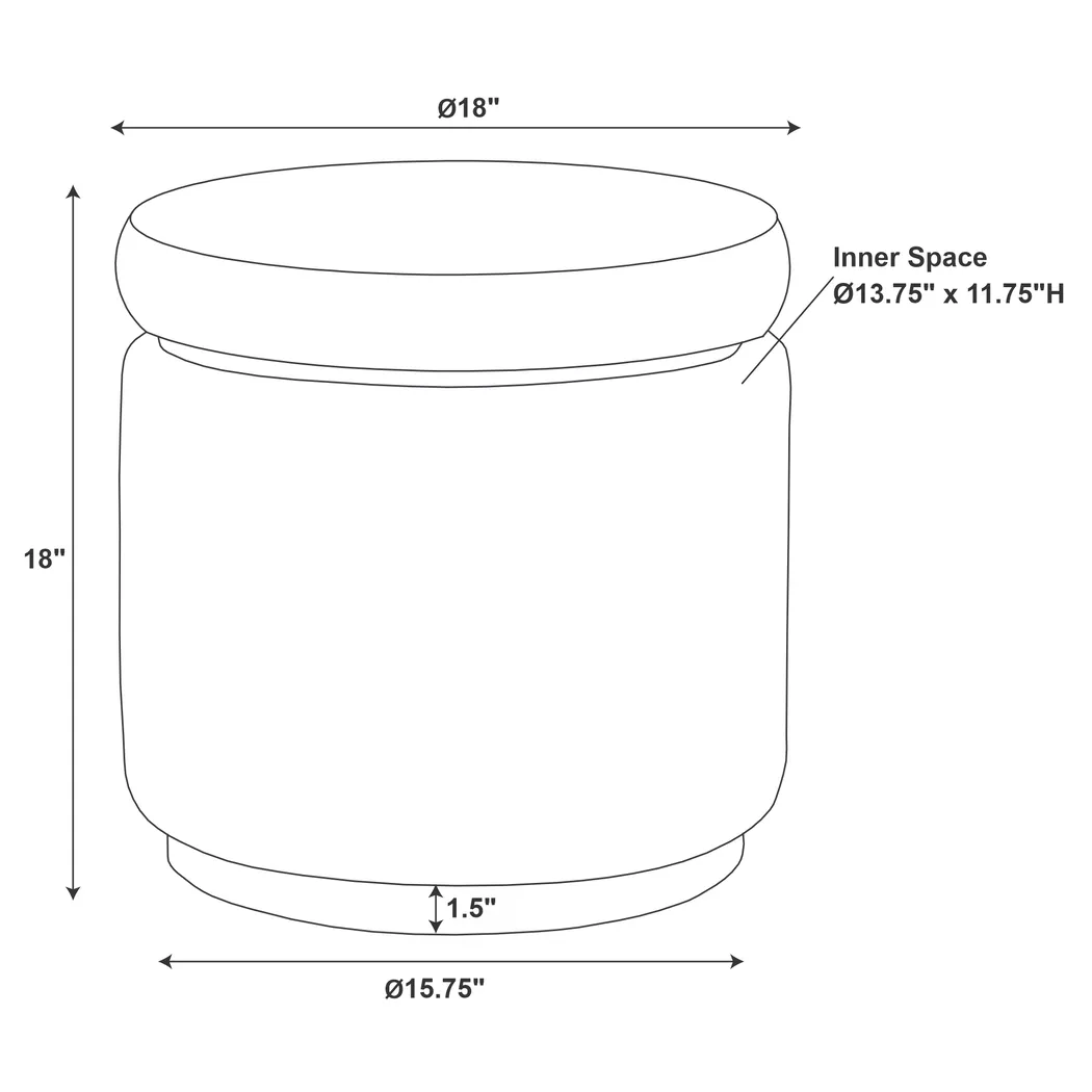 Demico Emerald Ottoman - Thumbnail - Image 8