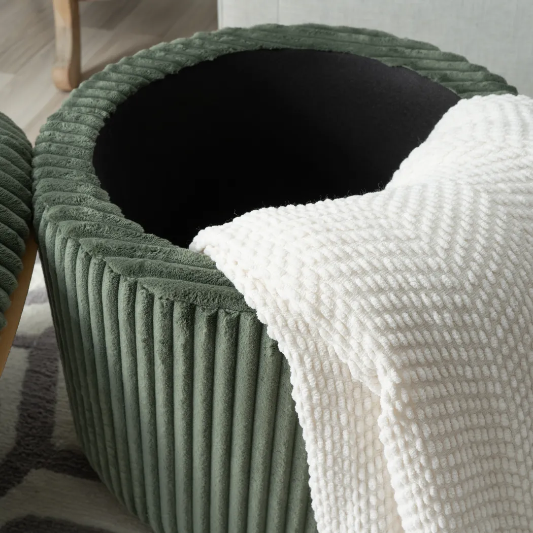 Demico Emerald Ottoman - Thumbnail - Image 9