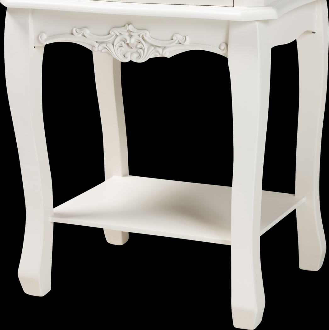 Demille White End Table - Thumbnail - Image 7