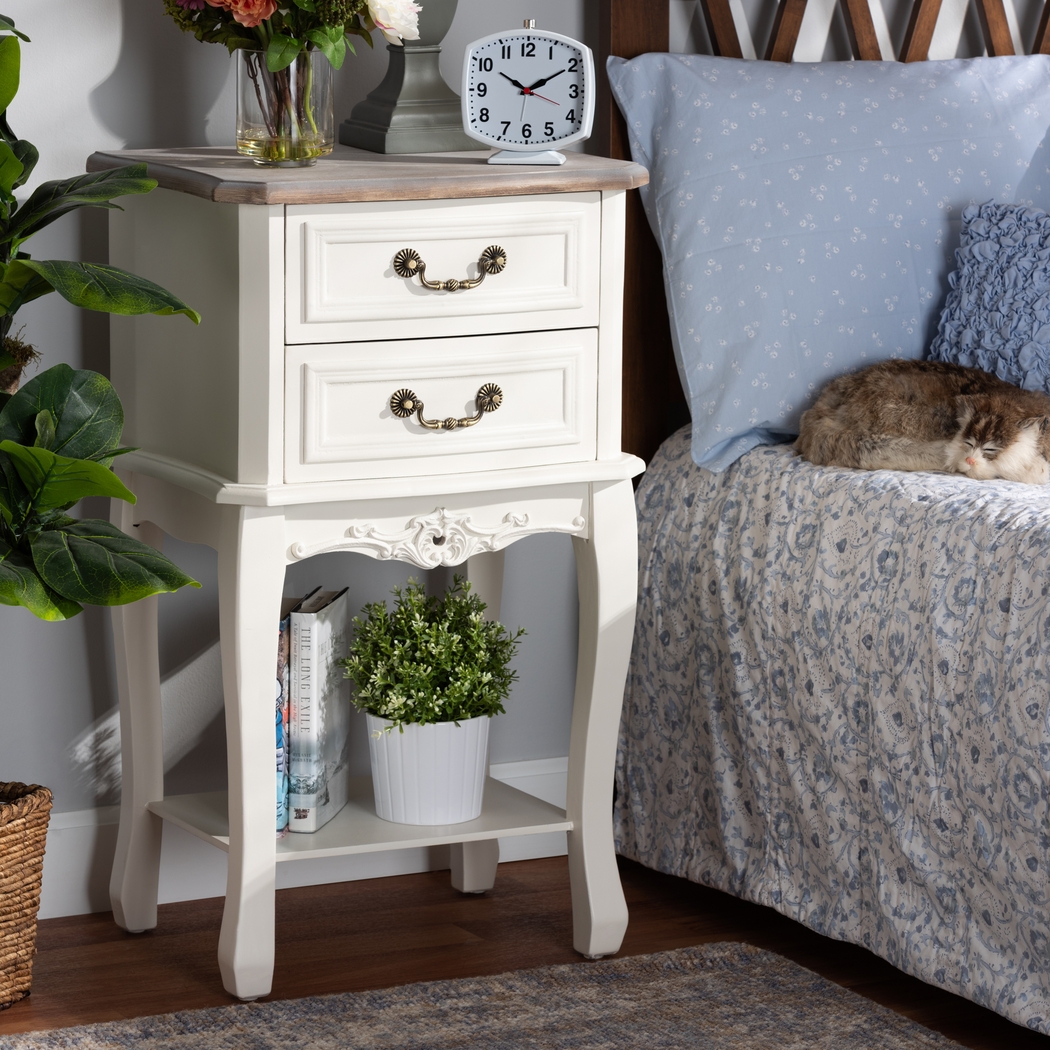 Demille White End Table - Thumbnail - Image 8