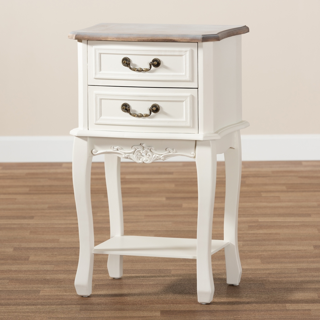 Demille White End Table - Thumbnail - Image 9