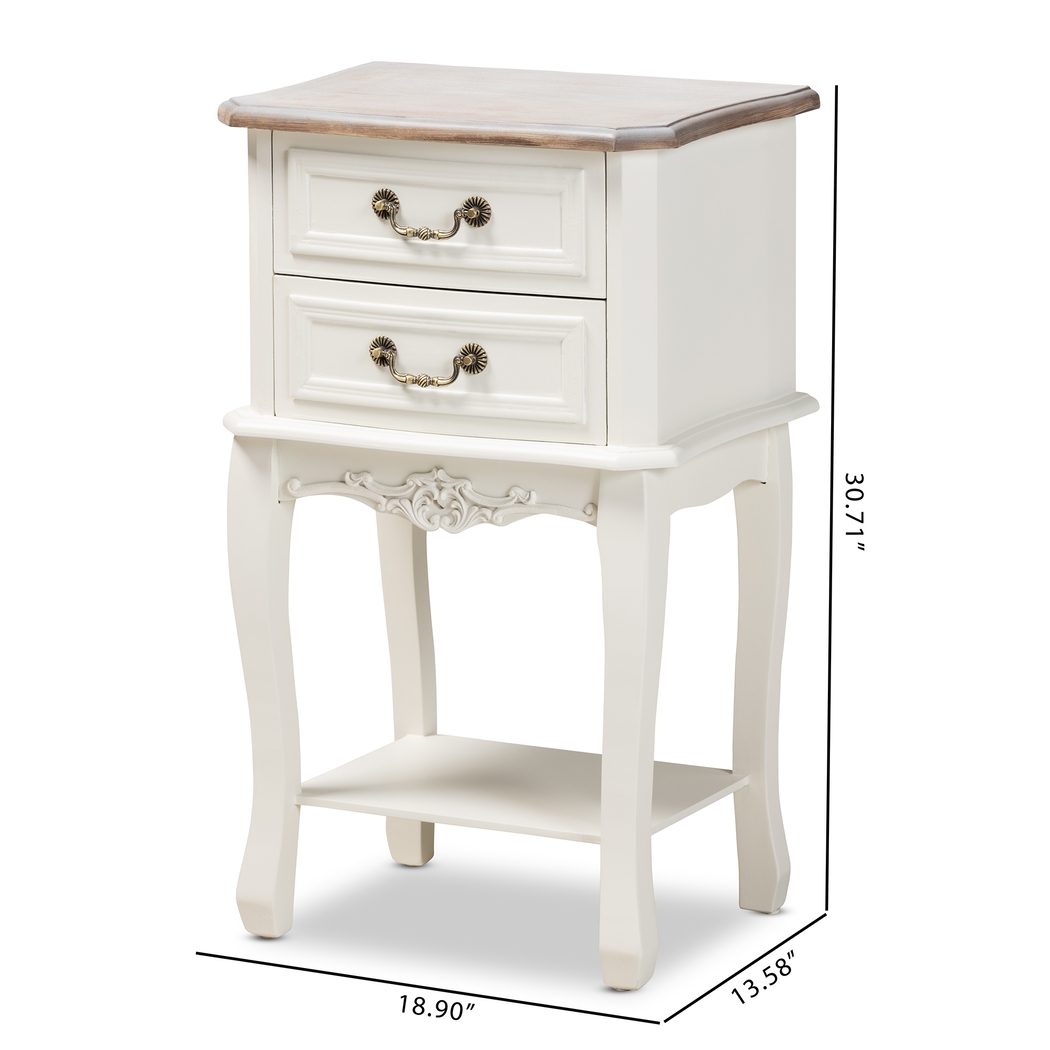 Demille White End Table - Thumbnail - Image 10
