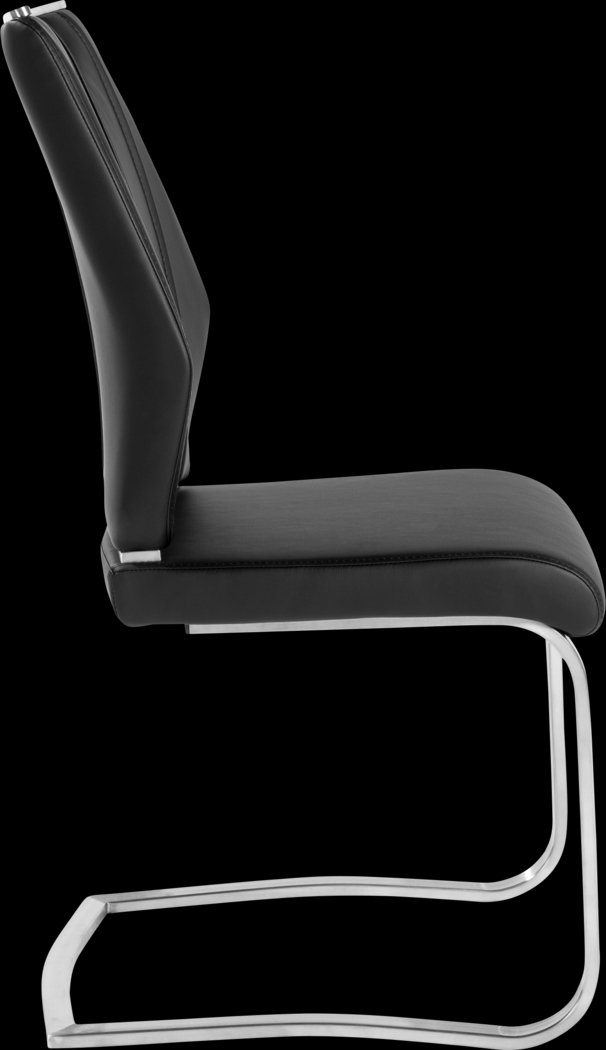 Demilo Black Side Chair, Set of 2 - Thumbnail - Image 3