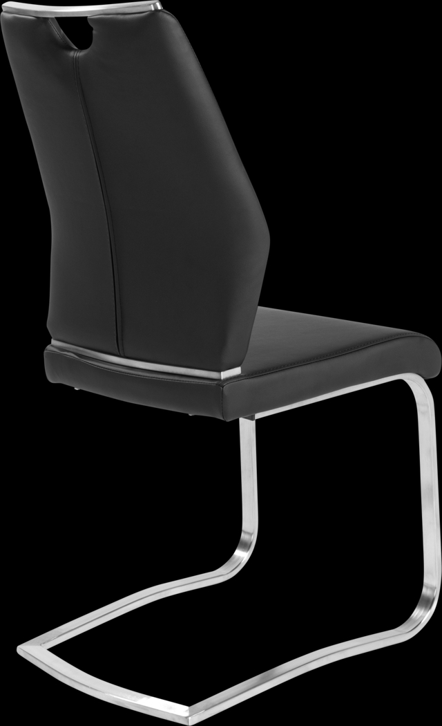 Demilo Black Side Chair, Set of 2 - Thumbnail - Image 4