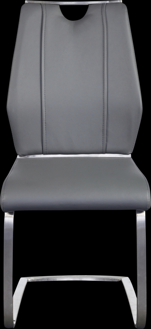 Demilo Gray Side Chair, Set of 2 - Thumbnail - Image 1