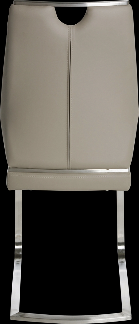 Demilo Taupe Side Chair, Set of 2 - Thumbnail - Image 5