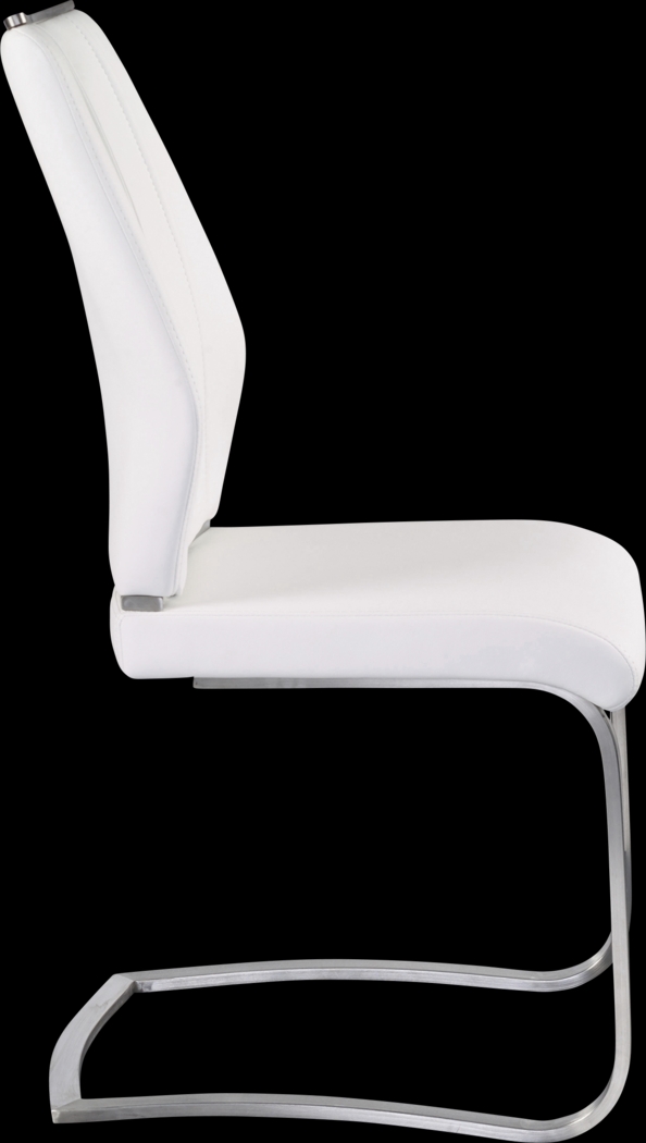 Demilo White Side Chair, Set of 2 - Thumbnail - Image 3